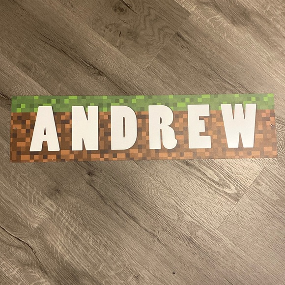 Roblox “Andrew” Metal sign - Picture 1 of 5